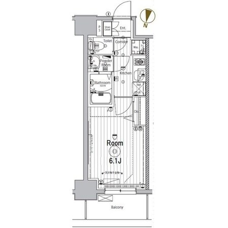 名古屋駅 徒歩15分 11階の物件間取画像